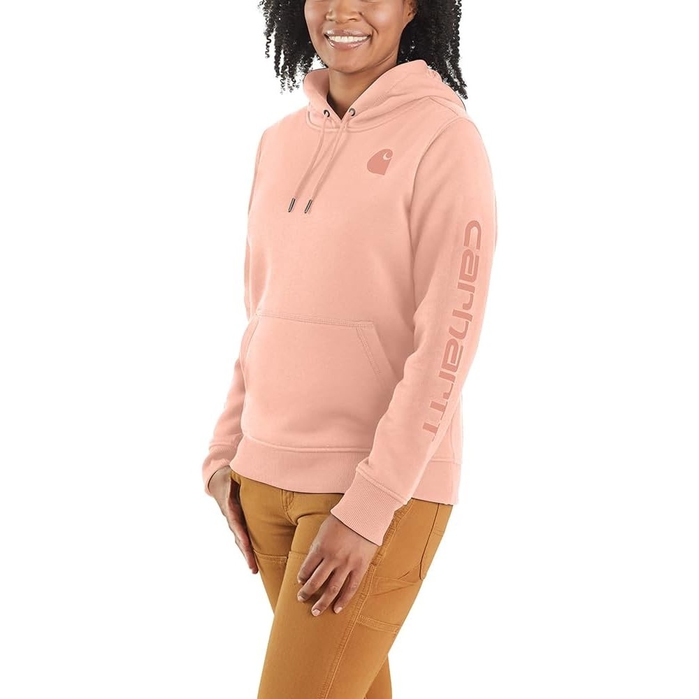 image:imageCarhartt Womens Iconic Clarksburg Logo SweatshirtTropical Peach
