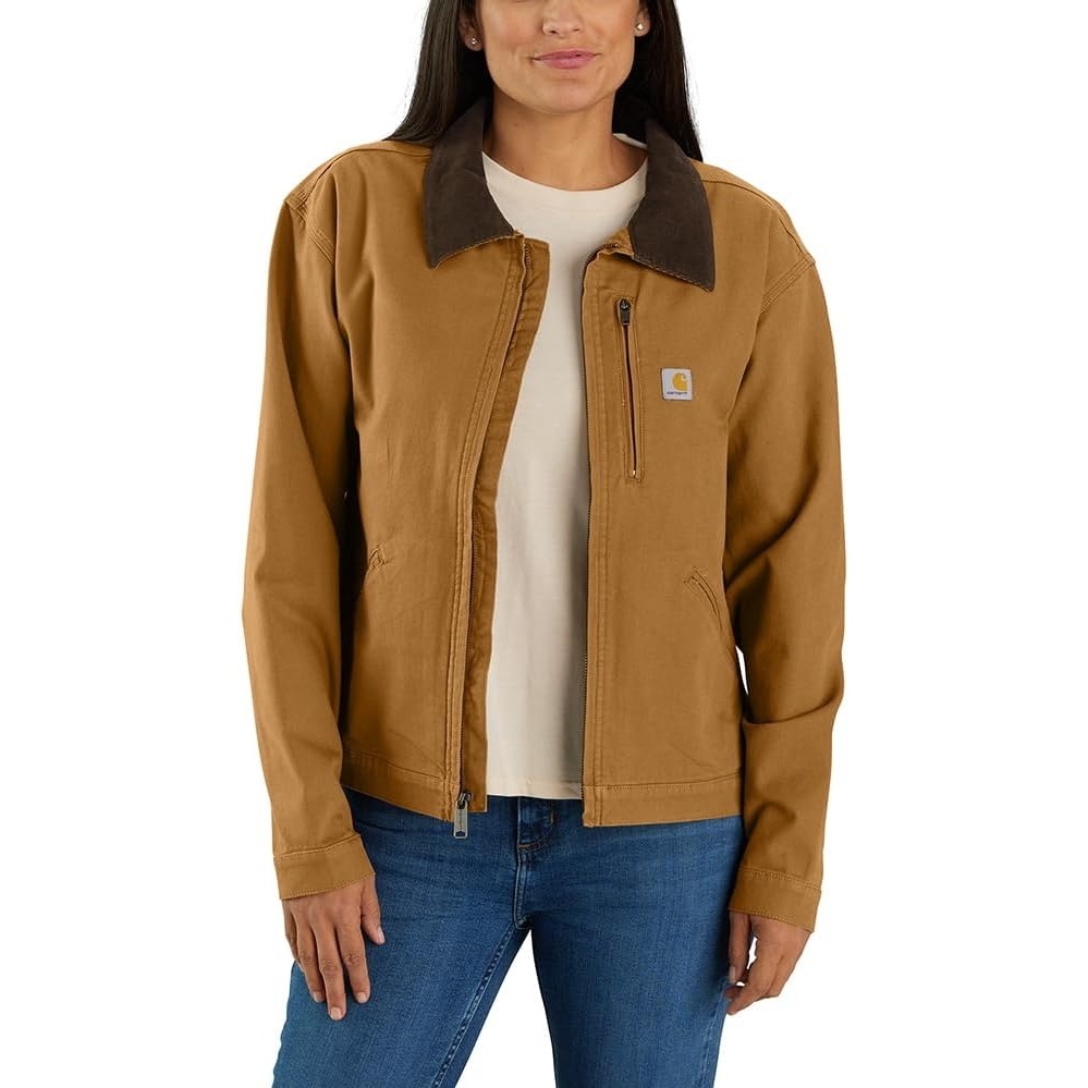 image:imageCarhartt Womens Iconic Crawford Detroit JacketCarhartt Brown
