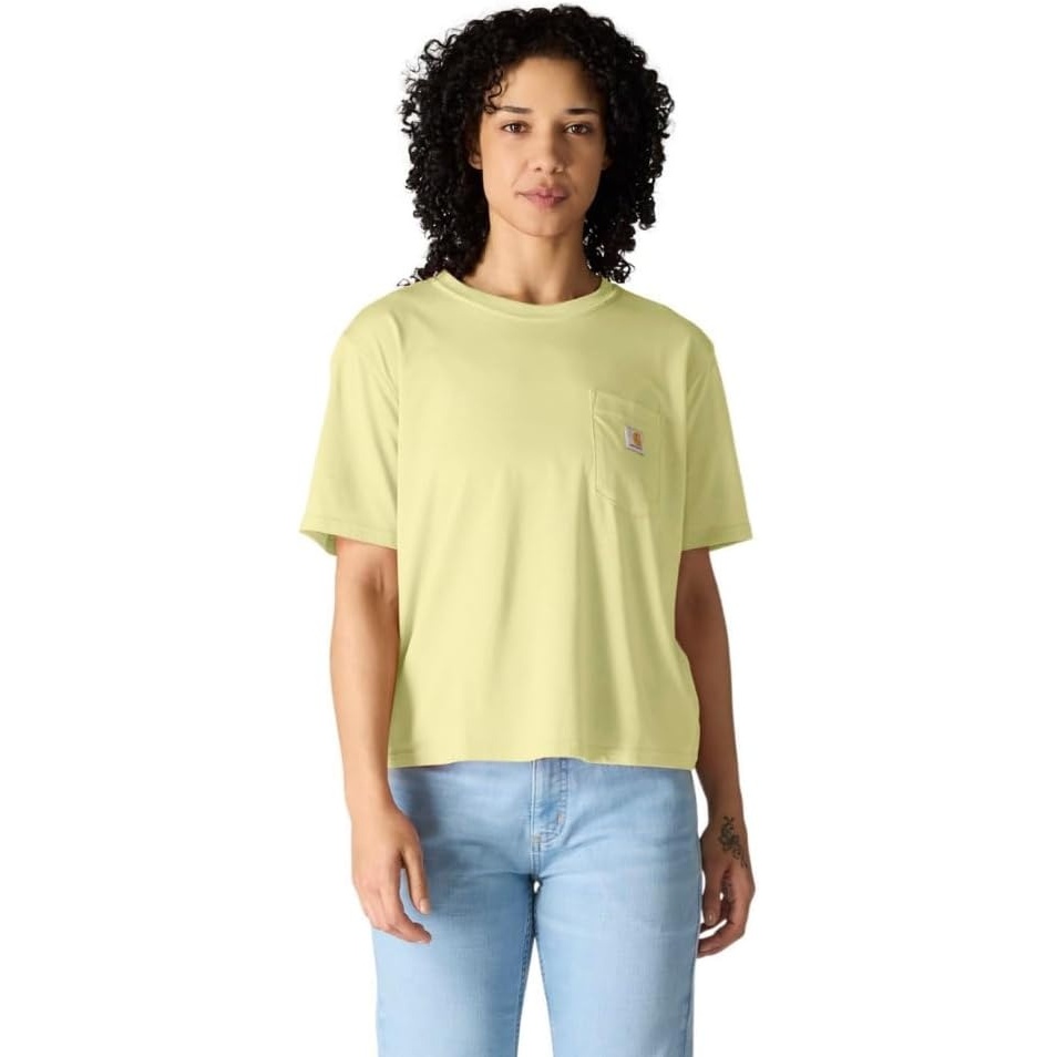 image:imageCarhartt Womens Tencel Fiber Series Loose TShirtCelestial Yellow
