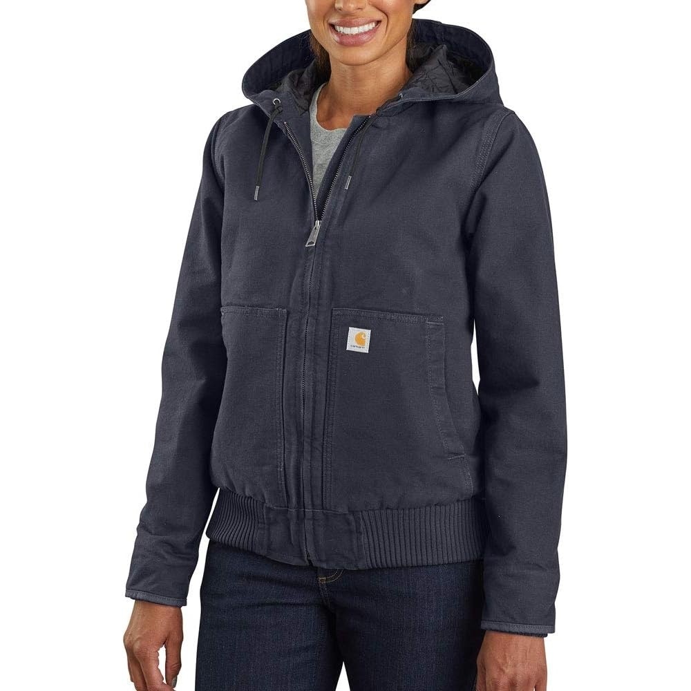 image:imageCarhartt Womens Washed Duck Active JacNavy