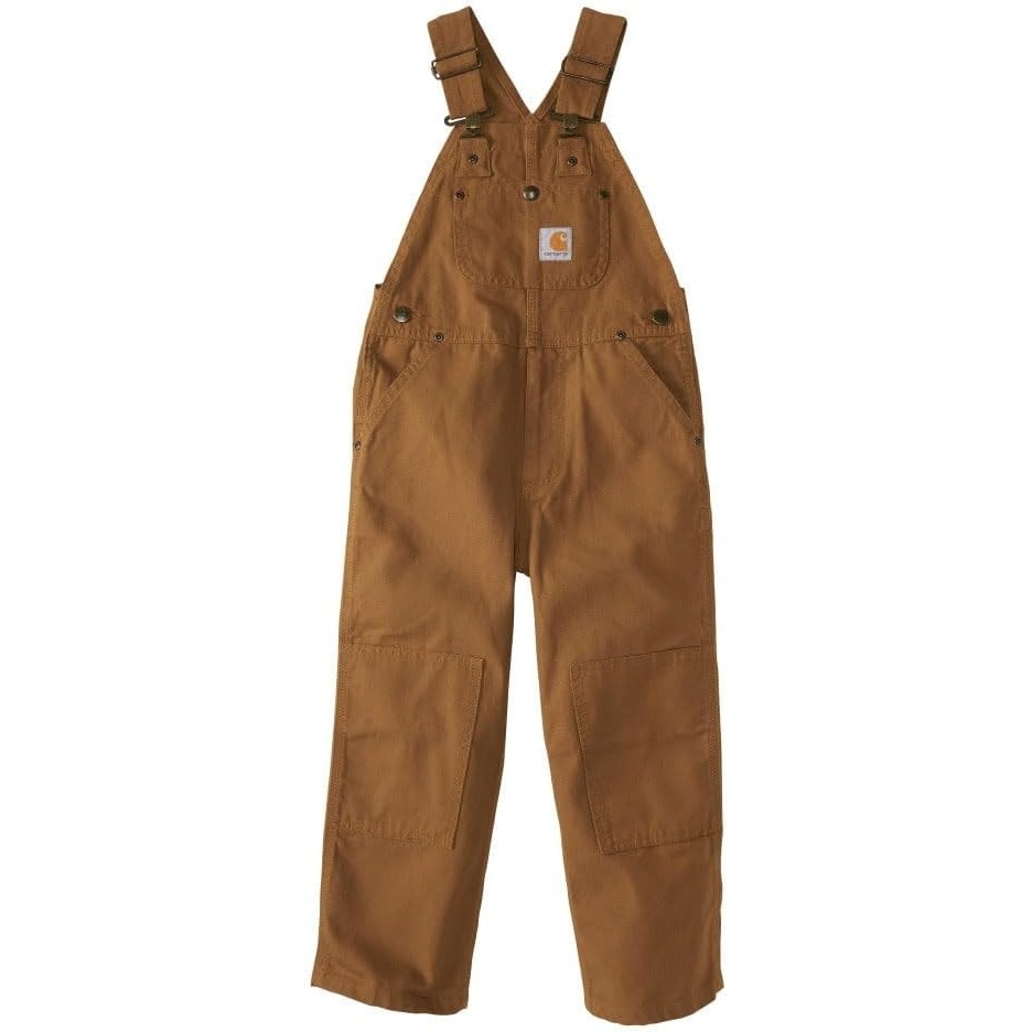 image:imageCarhartt boys Bib Overalls Lined and UnlinedCarhartt Brown Duck