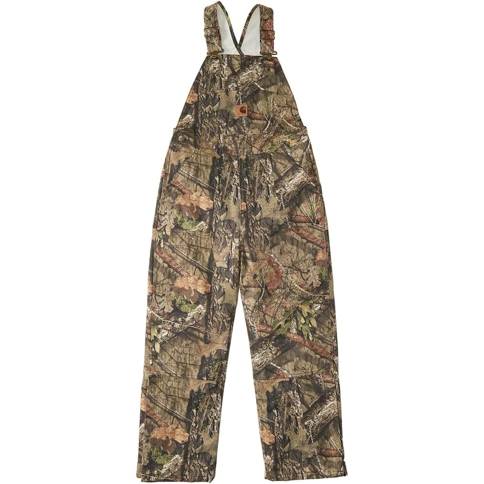image:imageCarhartt boys Bib Overalls Lined and UnlinedMossy Oak Canvas Lined