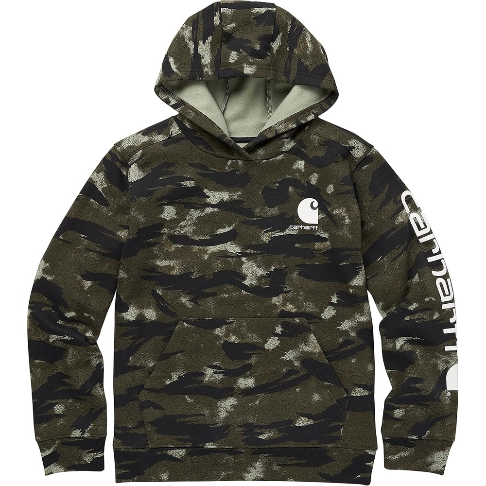 image:imageCarhartt boys Hoodie Fleece Pullover SweatshirtHooded SweatshirtBlind Fatigue Camo