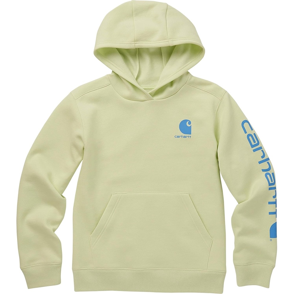 image:imageCarhartt boys Hoodie Fleece Pullover SweatshirtHooded SweatshirtLime Cream