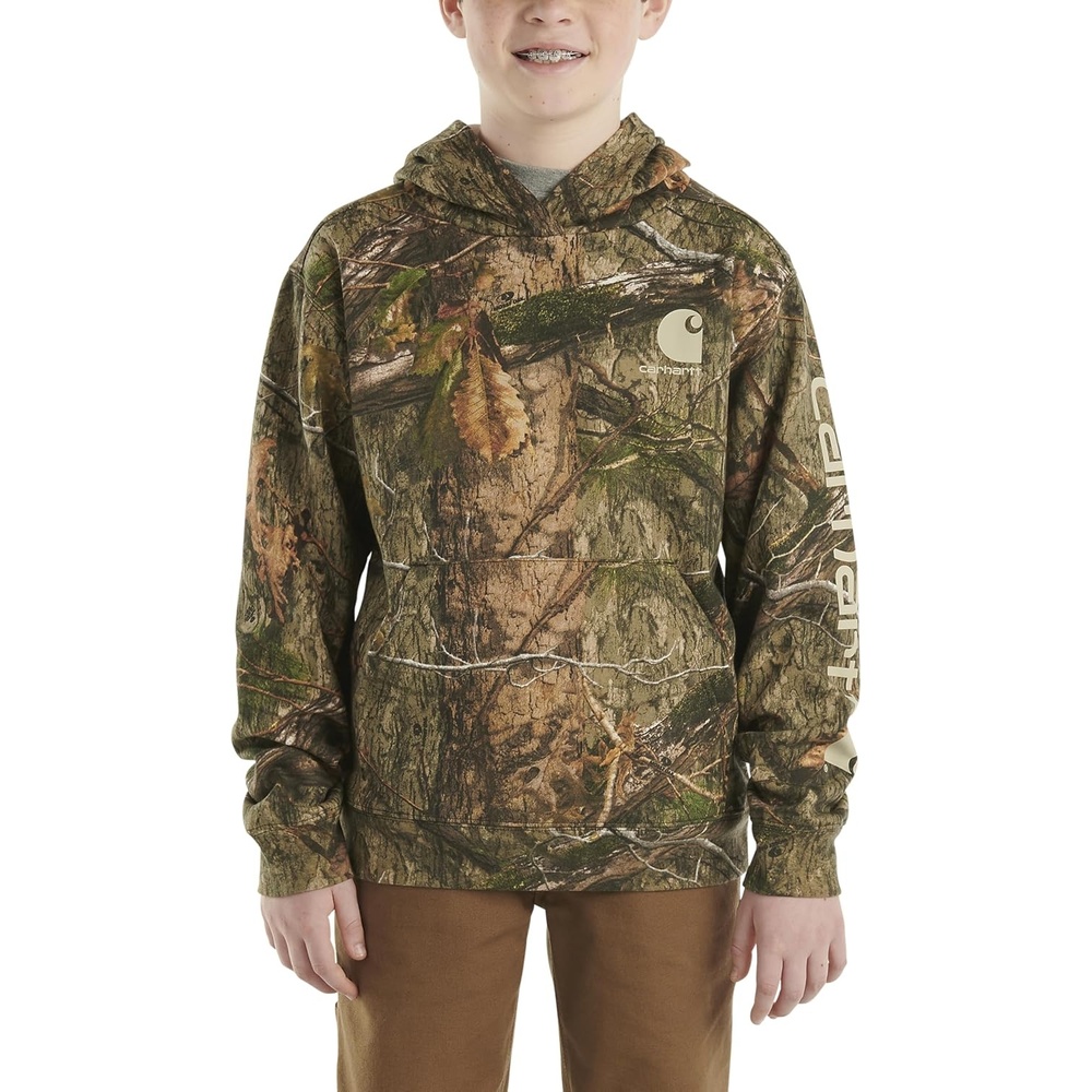image:imageCarhartt boys Hoodie Fleece Pullover SweatshirtHooded SweatshirtMossy Oak Country Dna