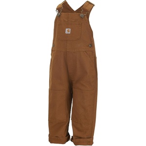 Carhartt Baby-boys Infant Washed Duck Bib Overall, Brown, 18 Mo.