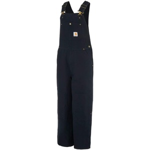 Carhartt Boys’ Duck Bib Quilt Lined Overall(Black)
