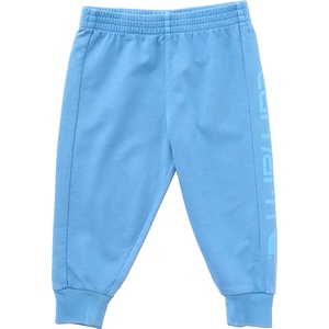 Carhartt Boys’ Elastic Waistband Re-Engineered Garment Dye Logo Sweatpants(Azure Blue)