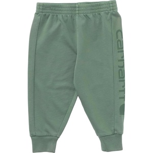 Carhartt Boys’ Elastic Waistband Re-Engineered Garment Dye Logo Sweatpants(Laurel Wreath)