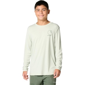 Carhartt Boys’ Long-Sleeve Force® Sun Defender™ T-Shirt – Boys(Sea Foam)