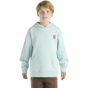 Carhartt Boys’ Pullover Hooded Sweatshirt(Coronet Blue)
