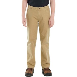 Carhartt Boys Rugged Flex Canvas Utility Work Pant(Dark Khaki)