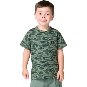 Carhartt Boys’ Short Sleeve Camo Print T-Shirt(Green Camo)