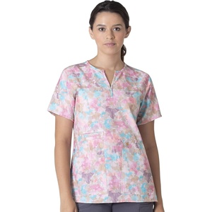 Carhartt Force Essentials Unisex V-Neck 6-Pocket Scrub Top(Grasslands Camo)