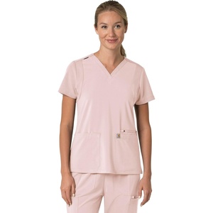 Carhartt Force Essentials Unisex V-Neck 6-Pocket Scrub Top(Soft Rose)