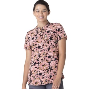 Carhartt Force Essentials Unisex V-Neck 6-Pocket Scrub Top(Wild Flowers)