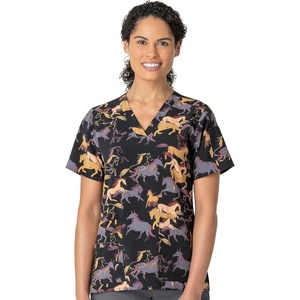 Carhartt Force Essentials Unisex V-Neck 6-Pocket Scrub Top(Wild Gallop)