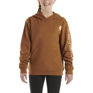 Carhartt Girls’ Hooded Sweatshirt(Carhartt Brown)