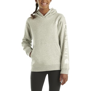 Carhartt Girls’ Hooded Sweatshirt(Grey Heather)