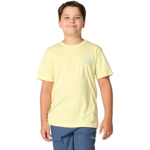 Carhartt Kid’s CA6696 Short-Sleeve Force® Sun Defender T-Shirt – Boys(Wax Yellow Heather)