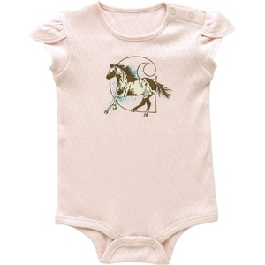 Carhartt Kid’s CA7103 Short-Sleeve Horse Bodysuit – Girls(Potpourri)