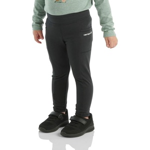 Carhartt Kid’s CK9485 Fitted Utility Legging – Girls(Caviar Black)