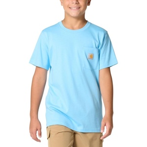 Carhartt Kids’ Short Sleeve Pocket T-Shirt Tee Shirt(Baltic Sea)