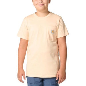 Carhartt Kids’ Short Sleeve Pocket T-Shirt Tee Shirt(Bleached Apricot)