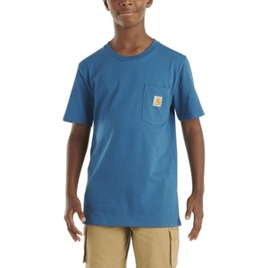 Carhartt Kids’ Short Sleeve Pocket T-Shirt Tee Shirt(Deep Lagoon)