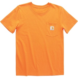 Carhartt Kids’ Short Sleeve Pocket T-Shirt Tee Shirt(Exotic Bright Orange)