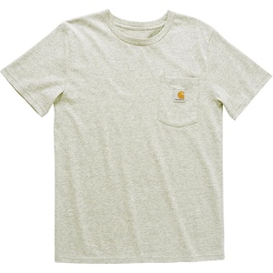 Carhartt Kids’ Short Sleeve Pocket T-Shirt Tee Shirt(Heather Grey)