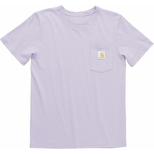 Carhartt Kids’ Short Sleeve Pocket T-Shirt Tee Shirt(Orchid Petal Purple)
