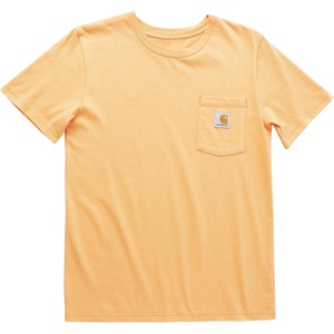 Carhartt Kids’ Short Sleeve Pocket T-Shirt Tee Shirt(Tangerine Orange)