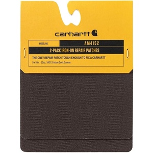 Carhartt Men’s 104152 Iron On Repair Patch – 2 pack(Dark Brown)