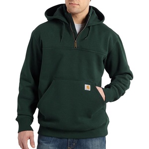 Carhartt Men’s Paxton 1/4-Zip Sweatshirt(Dark Green)