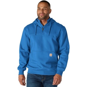 Carhartt Men’s Paxton 1/4-Zip Sweatshirt(Dark Horizon Blue)