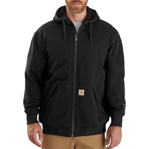 Carhartt Men’s Paxton Thermal-Lined Full-Zip Sweatshirt(Black)