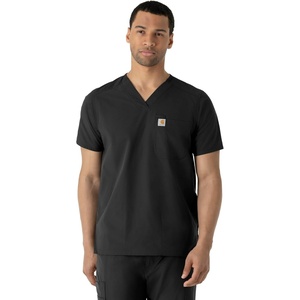 Carhartt Scrubs C16113 Force® Modern Fit V-Neck Top(Black)