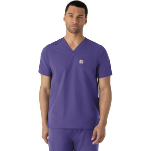 Carhartt Scrubs C16113 Force® Modern Fit V-Neck Top(Grape)
