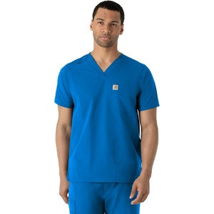 Carhartt Scrubs C16113 Force® Modern Fit V-Neck Top(Royal)
