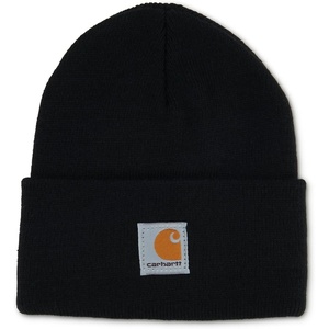 Carhartt Unisex Baby Knit Beanie Cuff Hat(Black (Toddler))