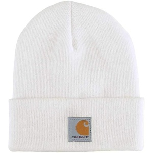 Carhartt Unisex Baby Knit Beanie Cuff Hat(Marshmallow (Toddler))