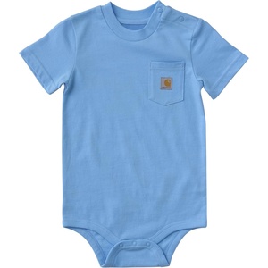 Carhartt Unisex Baby, Short-sleeve Bodysuit Pocket T-shirt(Baltic Sea)