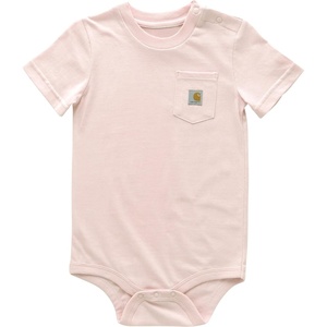 Carhartt Unisex Baby, Short-sleeve Bodysuit Pocket T-shirt(Potpourri Light Pink)