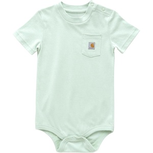 Carhartt Unisex Baby, Short-sleeve Bodysuit Pocket T-shirt(Surf Spray)