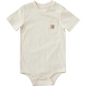 Carhartt Unisex Baby, Short-sleeve Bodysuit Pocket T-shirt(Turtledove)