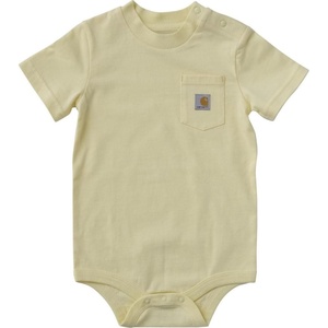 Carhartt Unisex Baby, Short-sleeve Bodysuit Pocket T-shirt(Wax Yellow)
