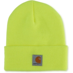 Carhartt Unisex Kids Youth Knit Beanie Cuff Hat(Bright Lime)