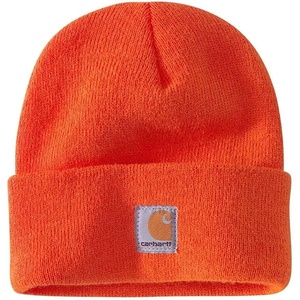 Carhartt Unisex Kids Youth Knit Beanie Cuff Hat(Brite Orange (Youth))