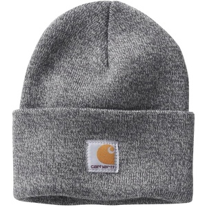 Carhartt Unisex Kids Youth Knit Beanie Cuff Hat(Light Grey/Dark Grey)